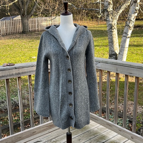 Prana Hooded Cardigan Sweater - Picture 2 of 9